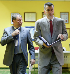 Сергей Кущенко (слева) и Михаил Прохоров