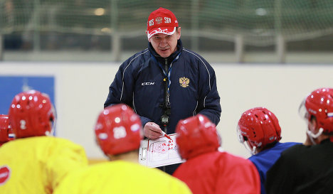 Главный тренер молодежной сборной России по хоккею Валерий Брагин